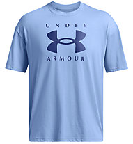 Under Armour Heavyweight Branded - T-Shirt - Herren, Light Blue/Blue