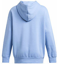 Under Armour Essential Icon Fleece Oversized W - felpa con cappuccio - donna, Light Blue