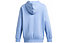 Under Armour Essential Icon Fleece Oversized W - felpa con cappuccio - donna, Light Blue