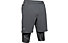 Under Armour Launch SW Long 2-in-1 Printed - Laufhose - Herren, Grey