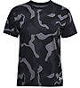 Under Armour Live Fashion Denali Print - T-shirt fitness - donna, Black/Grey