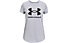 Under Armour Live Sportstyle Graphic Ss - T-shirt Fitness - Mädchen, Light Violet/Black
