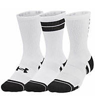 Under Armour Performance Tech Nov 3Pk Crew - kurze Socken, White