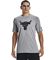 Under Armour Project Rock Brahma Bull - T-shirt Fitness - uomo, Grey