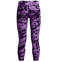 Under Armour Project Rock Lets Go Printed Ankle Jr - pantaloni fitness - ragazza, Purple