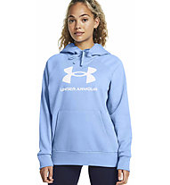 Under Armour Rival Fleece Big Logo W - felpa con cappuccio - donna, Light Blue