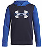 Under Armour Rival Fleece Colorblock Graphic Jr - Kapuzenpullover - Jungs, Dark Blue/Blue