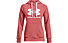 Under Armour Rival Fleece Logo Hoodie - Kapuzenpullover - Damen, Light Red/White