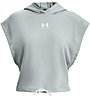 Under Armour Rival Terry SS Hoodie - T-shirt - donna, Light Blue