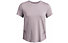 Under Armour Rush Vanish Elite Vent W T-Shirt für Damen, Light Pink