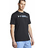 Under Armour Sliced Wordmark M - T-Shirt - Herren, Black