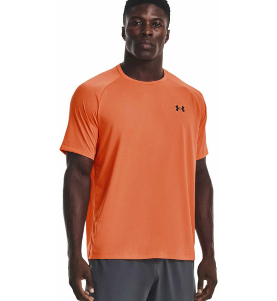 Under armour tech t shirt orange top
