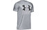 Under Armour Tech Hybrid Print Fill Logo - t-shirt fitness - ragazzo, Grey