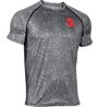 Under Armour Tech Scope Printed Shirt Herren, Grey/Red