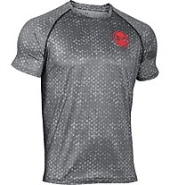 Under Armour Tech Scope Printed Shirt Herren, Grey/Red