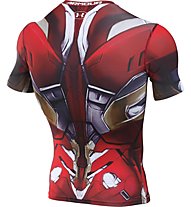 Under Armour Transform Yourself Iron Man - Kurzarm Kompressionsshirt Herren, Black/Red