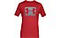 Under Armour UA Boxed Sportstyle - T-Shirt - Herren, Red/White