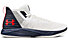 Under Armour UA Jet Mid - scarpe da basket - uomo, White/Blue/Red