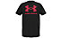 Under Armour Sportstyle Logo SS - T-shirt - ragazzo, Black/Red