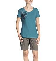 Vaude Skomer Print II - T-shirt trekking - donna, Blue