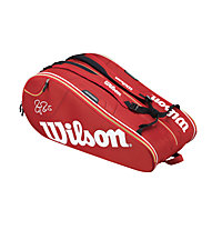 Wilson Federer Court 15 Bag - Borsa da Tennis, Red