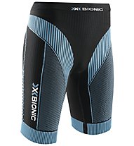 X-Bionic Effektor Power - pantaloni corti running - donna, Black/Turquoise
