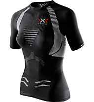 X-Bionic The Trick - T-shirt running - donna, Black/White