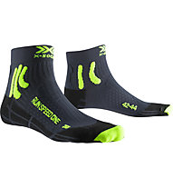 X-Socks Run Speed One - calzini running, Black/Green