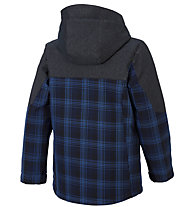 Ziener Aikimo - giacca da sci - bambino, Blue Navy/Check
